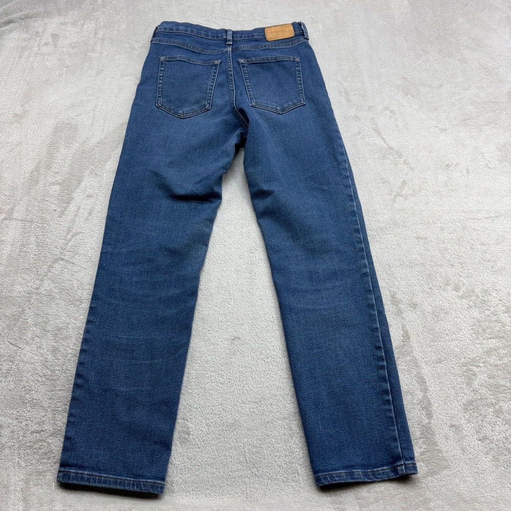 Everlane Cigarette Jeans Women 28 Regular Blue Hi Rise Button Fly Stretch Denim - Picture 8 of 10